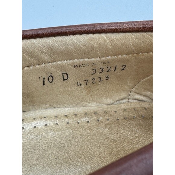 Allen Edmonds Woodstock Kiltie Loafer Cognac Brown Slip On Shoes Mens 10D USA main image 4